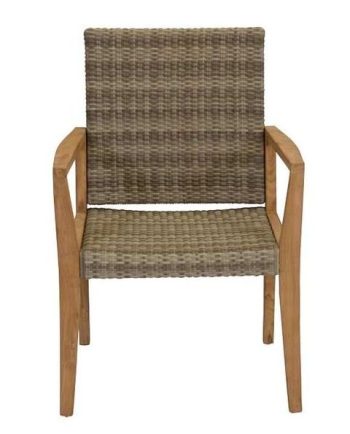 TEAK CALIBRI WICKER DINING CHAIR | Daydream Leisure Furniture