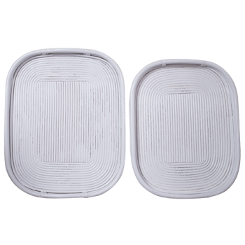 RATTAN TRAY (SET 2) - WHITE | Daydream Leisure Furniture