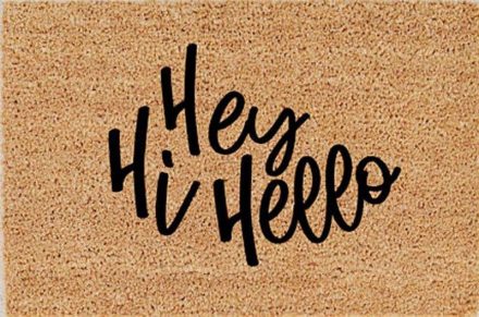 DOORMAT 'HEY HI HELLO' | Daydream Leisure Furniture