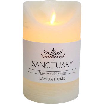 CANDLE FLAMELESS LED IVORY - 2 SIZES | Daydream Leisure Furniture