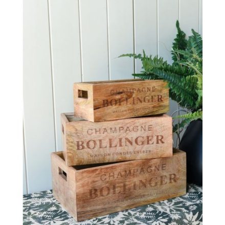 CRATES - BOLLINGER CHAMPAGNE (SET 3) | Daydream Leisure Furniture