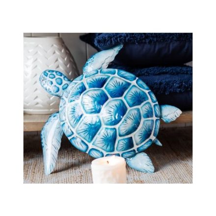 WALL DECOR - CAPIZ - TURTLE V3 - BLUE | Daydream Leisure Furniture