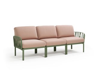 NARDI KOMODO 3 SEATER SOFA WITH ARMS | Daydream Leisure Furniture