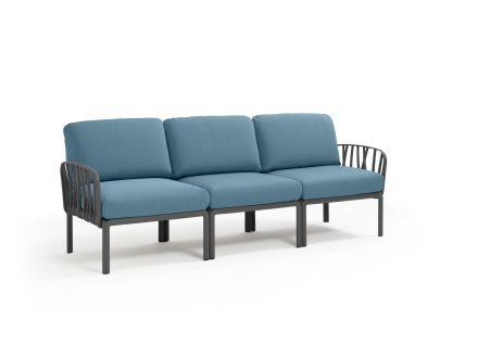 NARDI KOMODO 3 SEATER SOFA WITH ARMS | Daydream Leisure Furniture