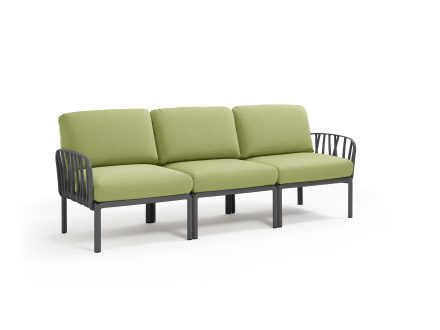 NARDI KOMODO 3 SEATER SOFA WITH ARMS | Daydream Leisure Furniture