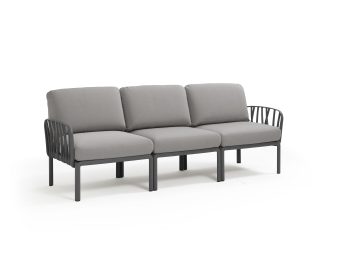 NARDI KOMODO 3 SEATER SOFA WITH ARMS | Daydream Leisure Furniture