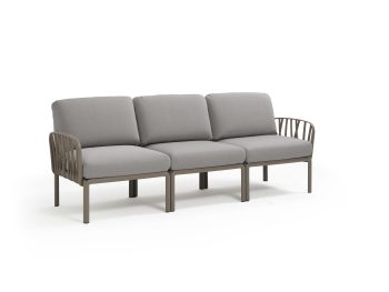 NARDI KOMODO 3 SEATER SOFA WITH ARMS | Daydream Leisure Furniture