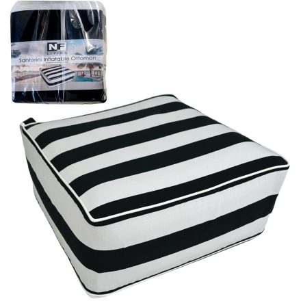 OUTDOOR SANTORINI INFLATABLE OTTOMAN - 3 COLOURS | Daydream Leisure Furniture