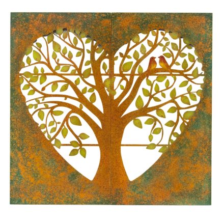 WALL DECOR LASER CUT 'HEART TREE OF LIFE' (2 PIECE) | Daydream Leisure Furniture