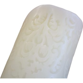 CANDLE FLAMELESS LED IVORY CARVED | Daydream Leisure Furniture